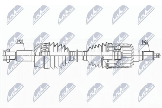 Nty Drivaksel NTY NPW LR 027 Nty Drivaksel NTY NPW LR 027