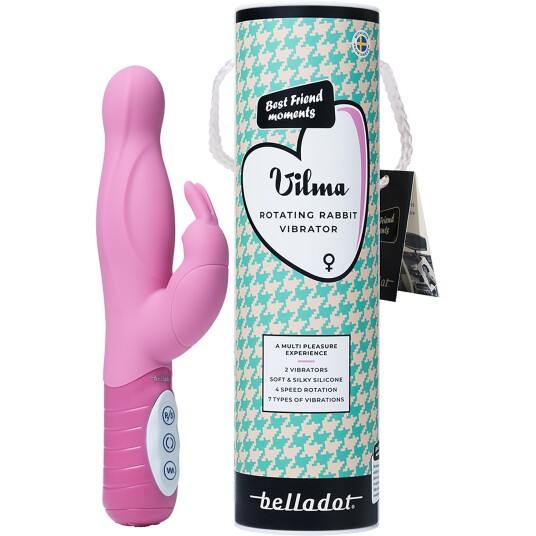 Belladot Vilma Rotating Rabbit Pink Pink Belladot Vilma Rotating Rabbit Pink Pink