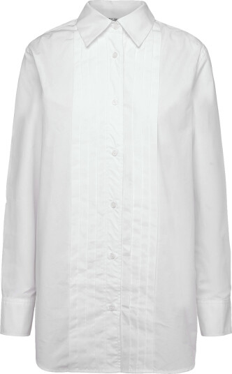 Filippa K Pleated Poplin Shirt   White   42