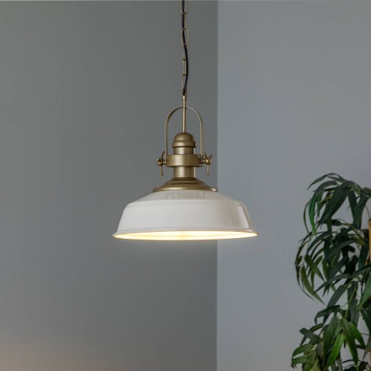 Avonni Hengelampe AV-4106-M32-BBY hvit skjerm