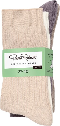 Pierre Robert Basic Socks Cotton X4 Pastel 37 40 Pierre Robert Basic Socks Cotton X4 Pastel 37 40