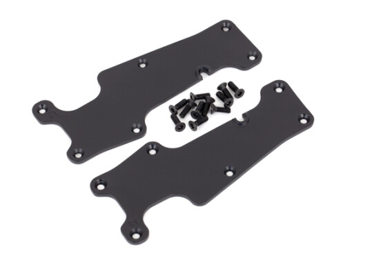 Traxxas 9633 Suspension Arm Covers Front L+R Black Sledge