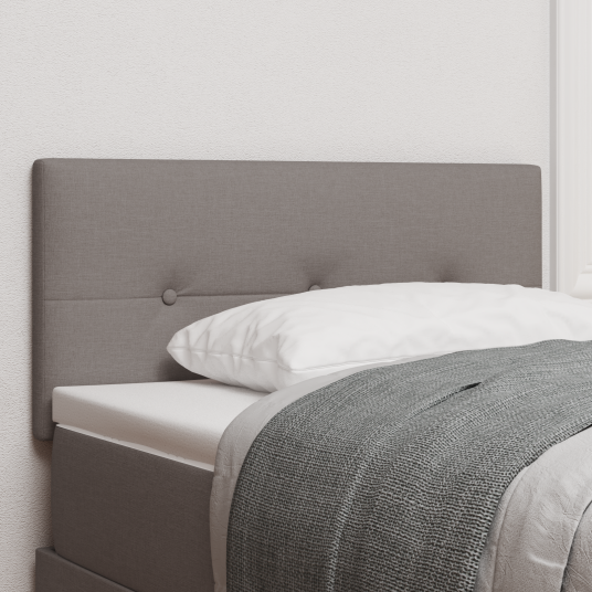 Hodegavl Knapptuftet Taupe 90 cm Stoff