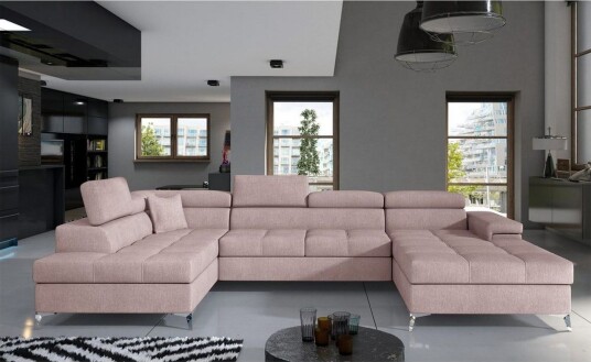 Seksjon Eltap Eduardo 337x205x88 cm Omega 91 Rosa Venstre