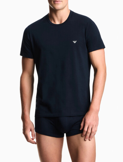Emporio Armani 2 Pack Top - Navy - S Emporio Armani 2 Pack Top - Navy - S