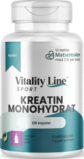 Vitality Line Sport Kreatin 120 kapsler Vitality Line Sport Kreatin 120 kapsler