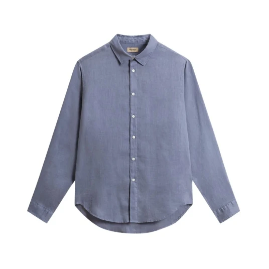 Woolrich, Herre, Skjorter, Grå, M, Woolrich, Herre, Skjorter, Grå, M,