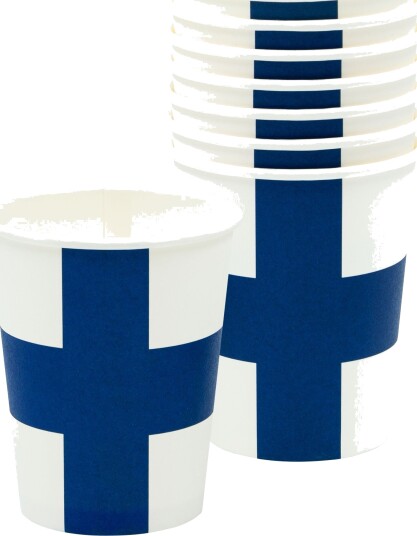 Design House 95 Pappkopper Finske Flagget 8-pakning 202471 Design House 95 Pappkopper Finske Flagget 8-pakning 202471