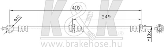 K&K FT4054 Bremseslange