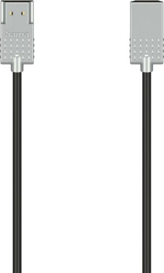 Hama Ultra Slim 1 M Hdmi Type A Standard Hdmi Type A Standard 3D 18 Gbit/S Svart Sølv