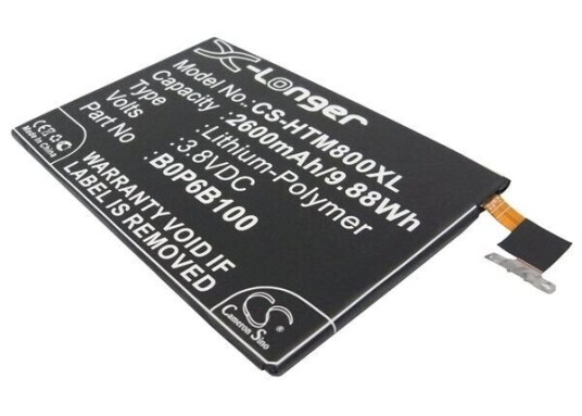 HTC 0P6B13000 batteri (2600 mAh 3.8 V, Sort) HTC 0P6B13000 batteri (2600 mAh 3.8 V, Sort)