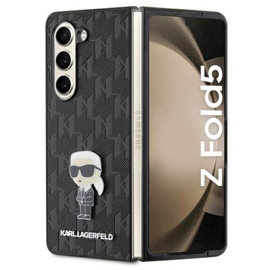 Karl Lagerfeld Z Fold5 Hardcase Saffiano Monogram - Svart
