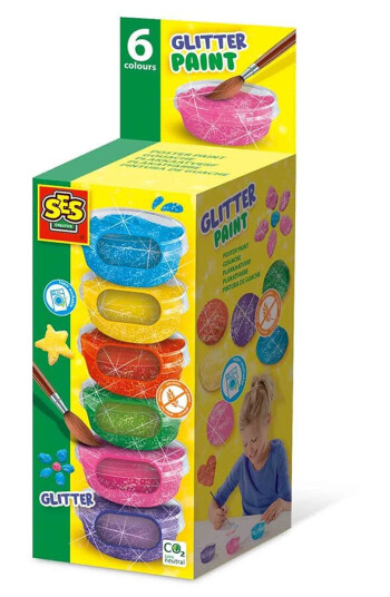SES Creative Poster Paint Glitter 6x45ml S00384 SES Creative Poster Paint Glitter 6x45ml S00384