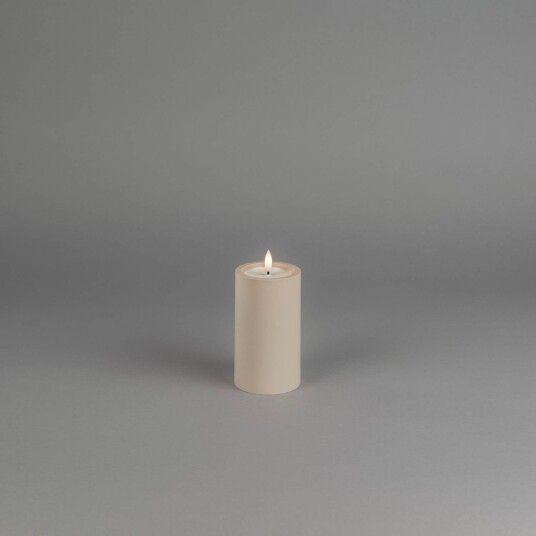 Konstsmide Blockljus beige 12cm Konstsmide Blockljus beige 12cm