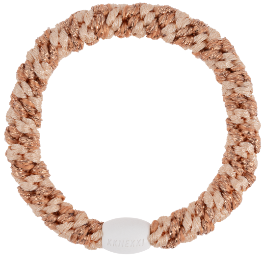 KKNEKKI Glitter Hårstrikk | 21 Varianter Rosegold Glitter Powder Stripe KKNEKKI Glitter Hårstrikk | 21 Varianter Rosegold Glitter Powder Stripe