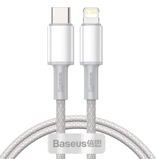 Baseus Type-C til Lightning 20W PD Kable 1m Hvit