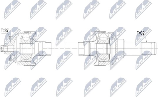 Nty Drivaksel NTY NPW BM 247 Nty Drivaksel NTY NPW BM 247