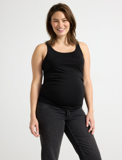 Lindex Top Karin Mom - Black - XS