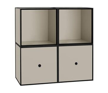Audo Frame Firkantet Bokhylle Standard Sand