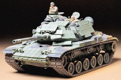 Tamiya 1/35 M60A1 U.S. Marine Modellbyggesett med Reactive Armor