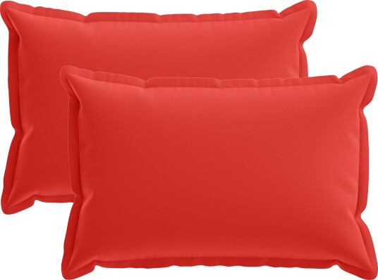 vidaXL Putetrekk 2 stk. HOUTEN Rød 50 x 70 cm Polyester