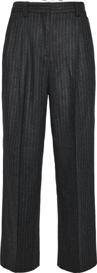 Filippa K Darcey Flannel Pinstripe Trous ANTHRACITE PINSTRIPE 32