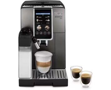 Delonghi Dinamica Plus 15 Bar Automatisk Espressomaskin med Melkeskummer - Titansvart ECAM380.95.TB