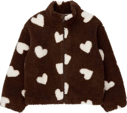 The New Tnunita Os Teddy Jacket Brown 122/128