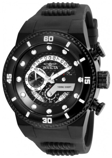 Invicta Herreklokke 24228 S1 Sort/Stål Ø51 mm Invicta Herreklokke 24228 S1 Sort/Stål Ø51 mm