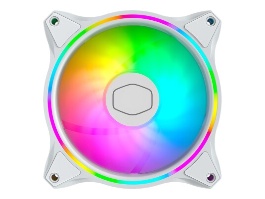 Cooler Master MasterFan MF120 HALO 3in1 - White Edition - kabinettvifte