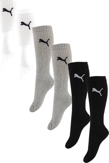 Puma Crew Sokker 6-pakning Grå 39-42