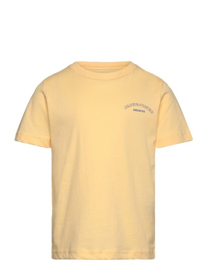Jack & Jones Jjcollege Logo Tee Ss Crew Neck Mni Yellow 104