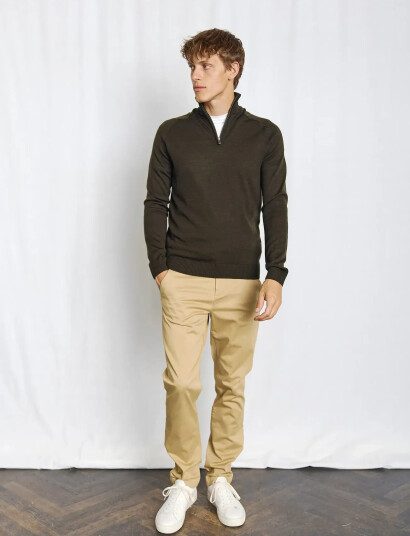 Bruun & Stengade Bs Pelle Regular Fit Knitwear - Green - XL