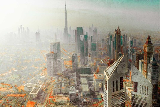 Plakat   Dubai Bybilde