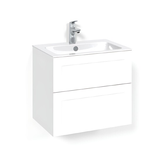 Macro Design Crown Frame Servantskap 2 Skuff - med Light Servant Hvit / 60cm 8