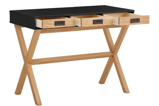Skrivebord Boughton 160 cm Svart