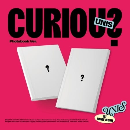 UNIS Curious Photobook Version incl. 84pg Photobook Envelope Sticker Set Photocard Special Photocard + Folded Poster CD UNIS Curious Photobook Version incl. 84pg Photobook Envelope Sticker Set Photocard Special Photocard + Folded Poster CD