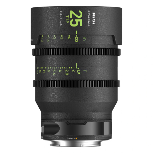 NiSi Cine Lens 25mm T1.9 E-Mount Athena Prime NiSi Cine Lens 25mm T1.9 E-Mount Athena Prime