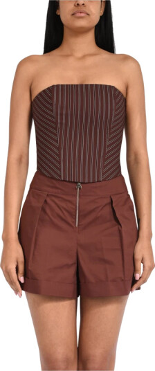 Patrizia Pepe Dame Topper Brun S,