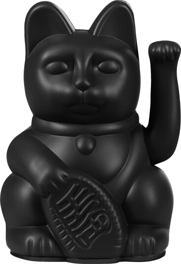 Donkey Vinkende Kat Maneki Neko Mini Lucky Cat Black Black H:10CM Donkey Vinkende Kat Maneki Neko Mini Lucky Cat Black Black H:10CM