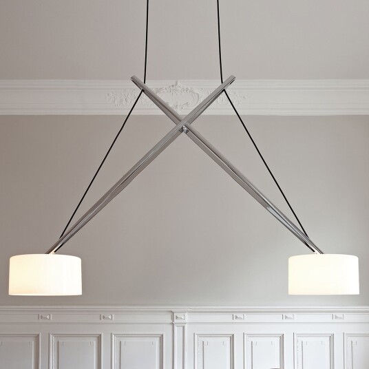 Twin LED Pendel Chrome   Serien Lighting   Stue   Design   Metall   Med flere lyskilder