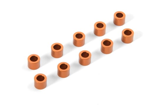XRAY XR-303144-O Alu Shim 3x5x4mm - Orange (10)