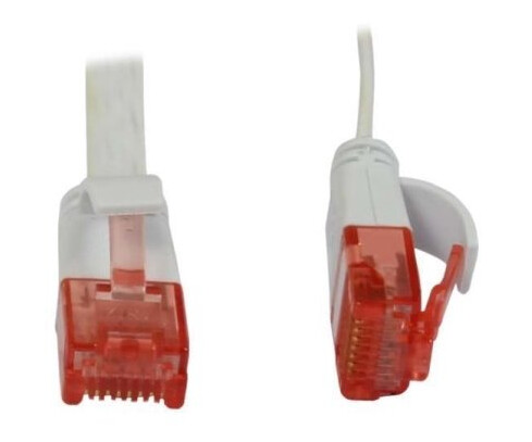 Patchkabel Rj45 Cat6 250Mhz 5M Weiss Utpuutp Pvc Flach Synergy 21