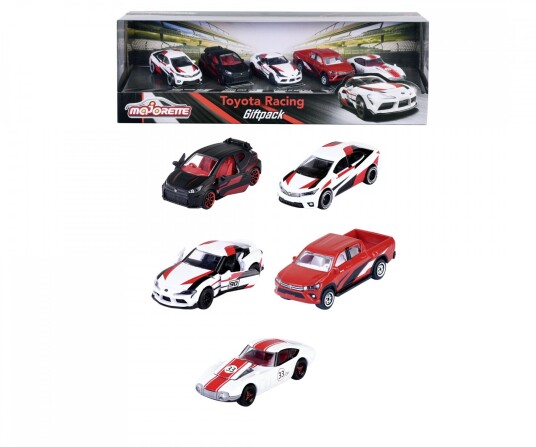 Majorette Toyota Racing Giftpack 5 pcs 212053189 Majorette Toyota Racing Giftpack 5 pcs 212053189