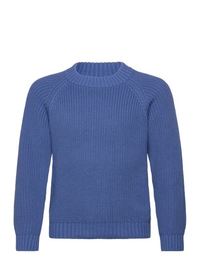 Copenhagen Colors Knitted Classic Rib Blouse Blue 152