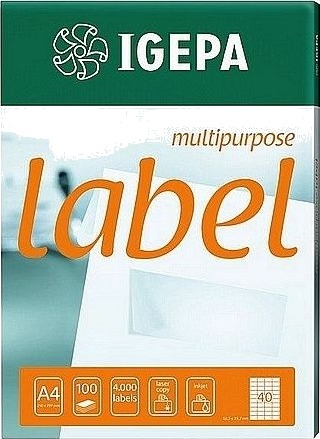 Mondi Labels A4 Igepa Dia.117 Mm (Cd) (100)
