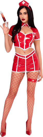 Leg Avenue Sykepleier Red Alert Deluxe Kostyme Small 87258-003|S