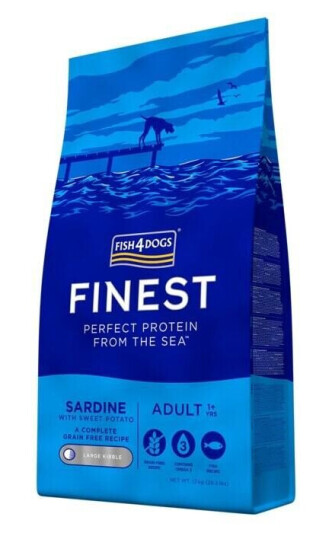 Fish4Dogs Adult Hundemat 12 kg Tørrfôr med Sardin uten korn Fish4Dogs Adult Hundemat 12 kg Tørrfôr med Sardin uten korn