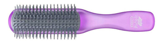 Kent Brushes Airhedz Glo Half Round Detangling Brush Purple