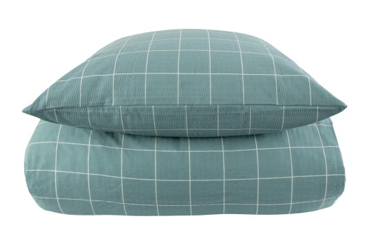 ByBorg Sengetøy - 240x220 cm - Dusty Green Check - Grønn - Bæk og bølge ByBorg Sengetøy - 240x220 cm - Dusty Green Check - Grønn - Bæk og bølge